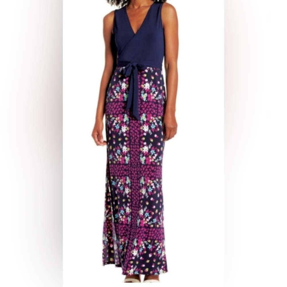 Leota Charice faux wrap maxi dress